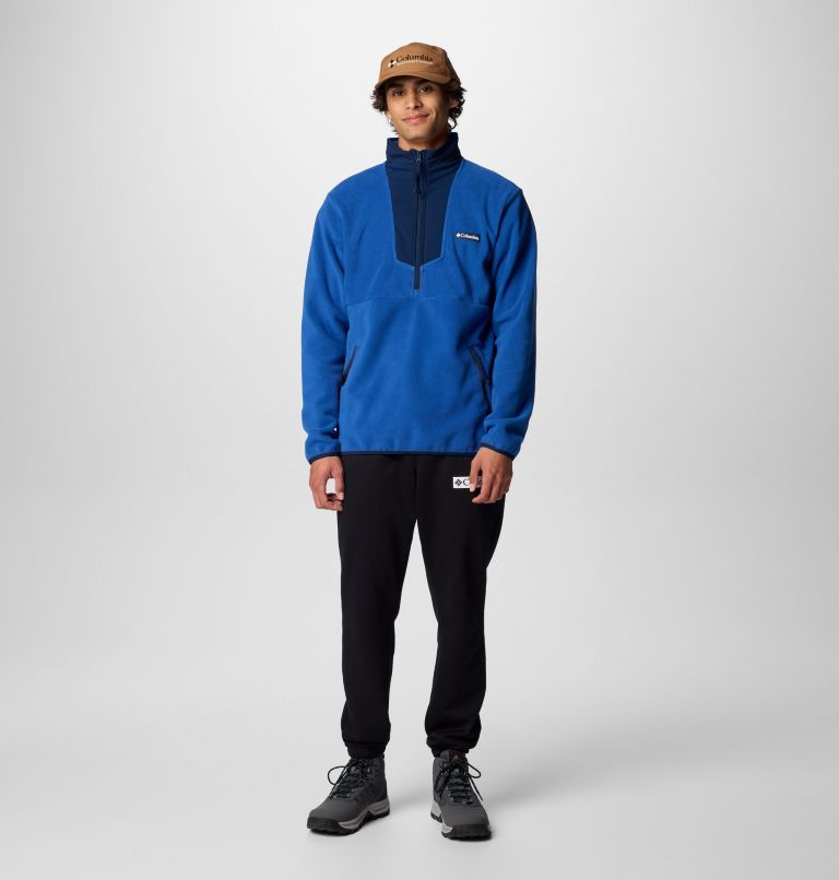 Vêtement polaire à demi-fermeture éclair Sequoia Grove pour hommes, Color: Mountain Blue, Collegiate Navy, image 3