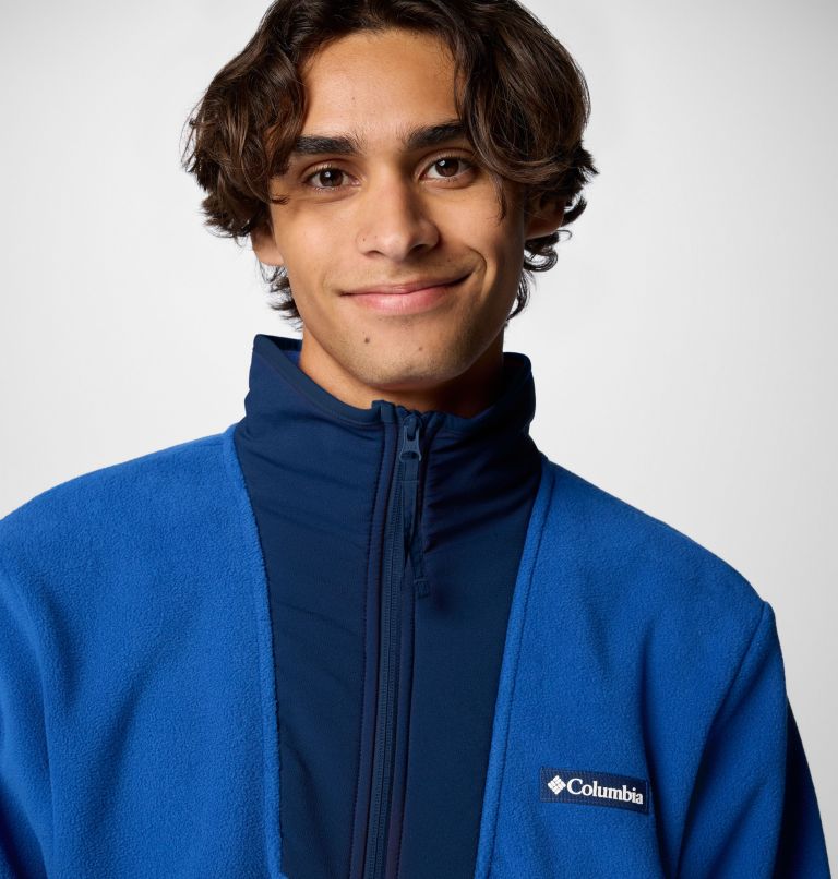 Vêtement polaire à demi-fermeture éclair Sequoia Grove pour hommes, Color: Mountain Blue, Collegiate Navy, image 5