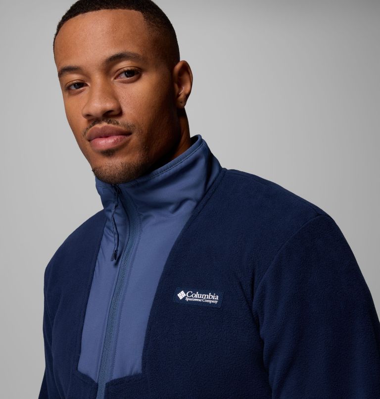 Men's Sequoia Grove Half Zip Fleece, Color: Collegiate Navy, Dark Mountain, image 5