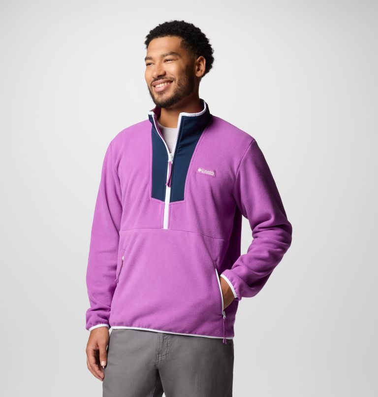 Sequoia Grove Half Zip Fleece, Color: Razzle, Coll Navy, image 5