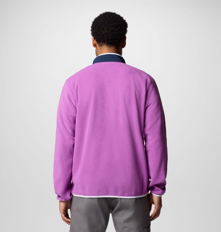 Men's Sequoia Grove Half Zip Fleece, Color: Razzle, Coll Navy, image 2