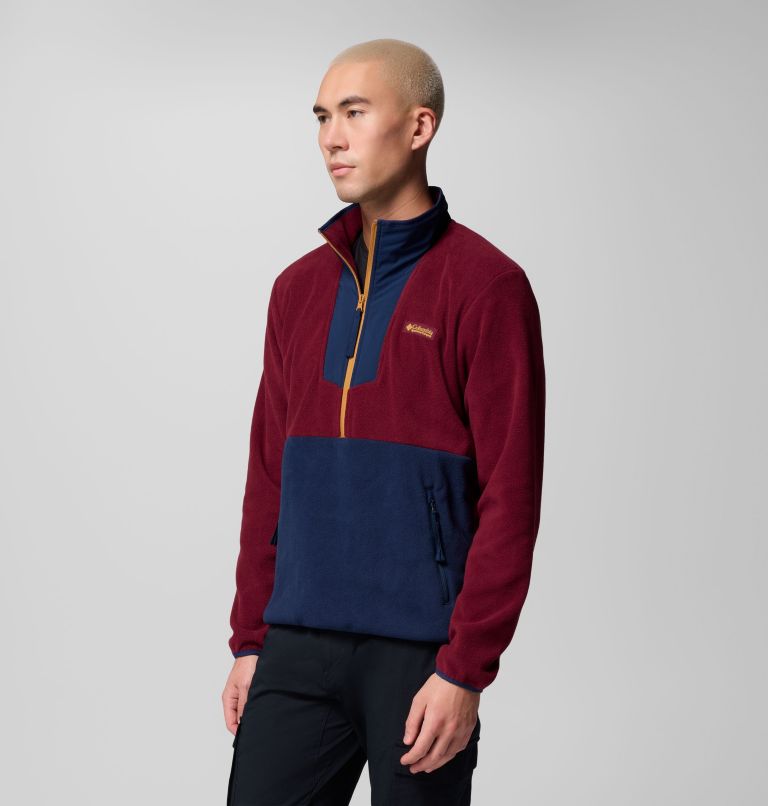 Sequoia Grove Half Zip Fleece, Color: Rich Wine, Collegiate Navy, image 4