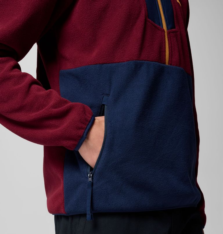 Sequoia Grove Half Zip Fleece, Color: Rich Wine, Collegiate Navy, image 6
