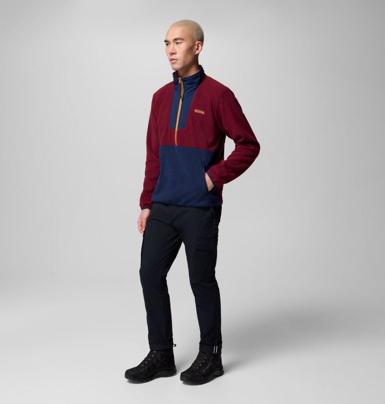 Sequoia Grove Half Zip Fleece, Color: Rich Wine, Collegiate Navy, image 2