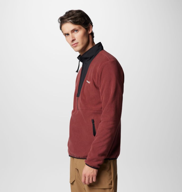 Men's Sequoia Grove Half Zip Fleece, Color: Spice, Black, image 4