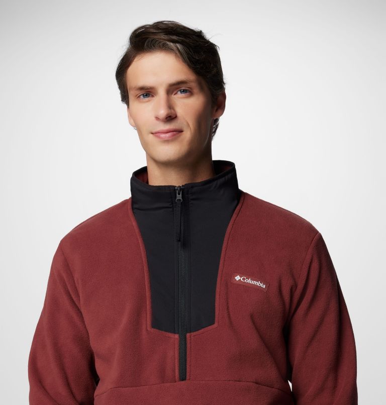 Men's Sequoia Grove Half Zip Fleece, Color: Spice, Black, image 5