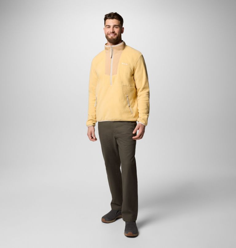 Men's Sequoia Grove Half Zip Fleece, Color: Sand Dune, Canoe, image 2