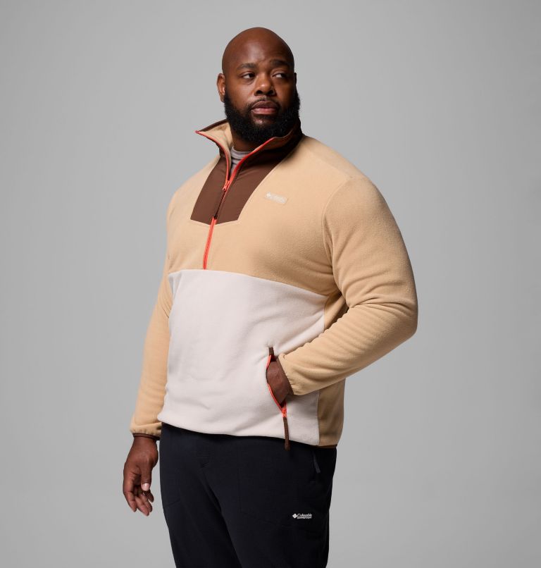 Men's Sequoia Grove Half Zip Fleece - Big, Color: Canoe, Dark Stone, Tobacco, image 4