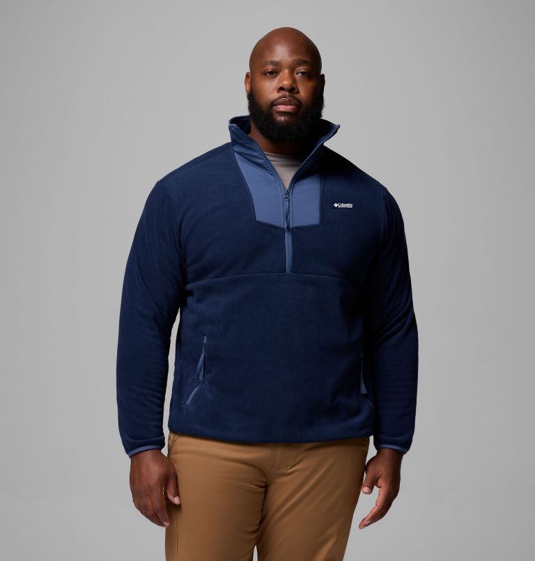 Men's Sequoia Grove Half Zip Fleece - Big, Color: Collegiate Navy, Dark Mountain, image 1