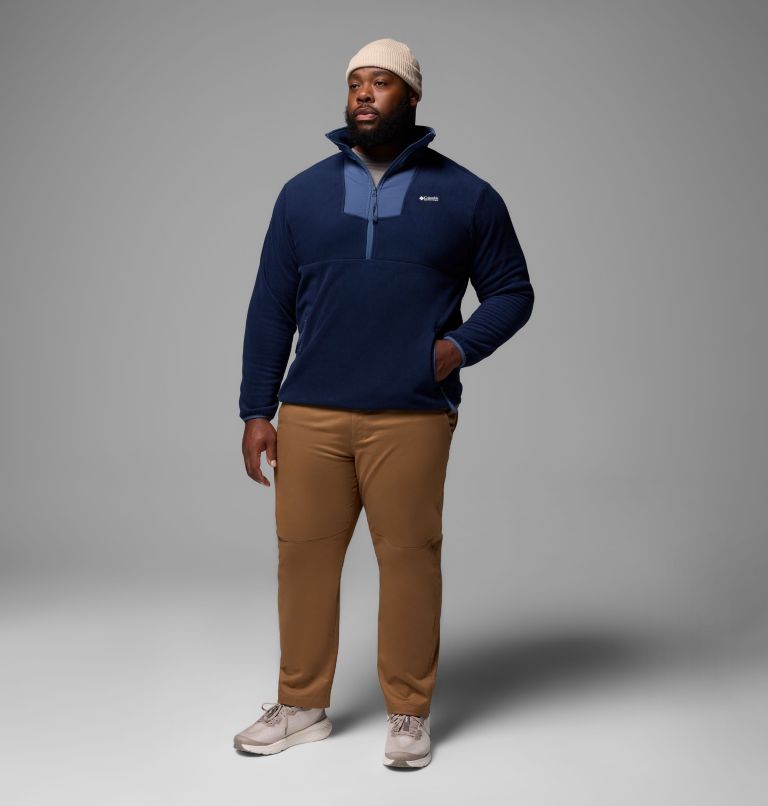 Men's Sequoia Grove Half Zip Fleece - Big, Color: Collegiate Navy, Dark Mountain, image 2
