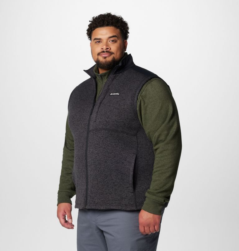 Men's Sweater Weather II Vest - Big, Color: Black Heather, Black, image 4