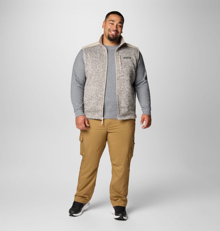 Men's Sweater Weather II Vest - Big, Color: Dark Stone Heather, Ancient Fossil, image 3