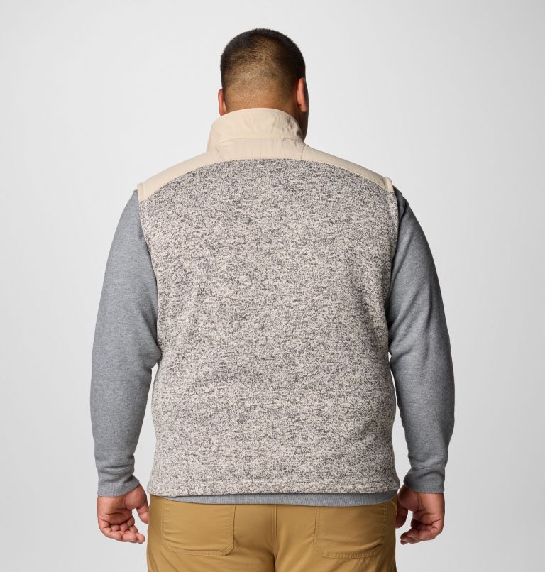 Men's Sweater Weather II Vest - Big, Color: Dark Stone Heather, Ancient Fossil, image 2