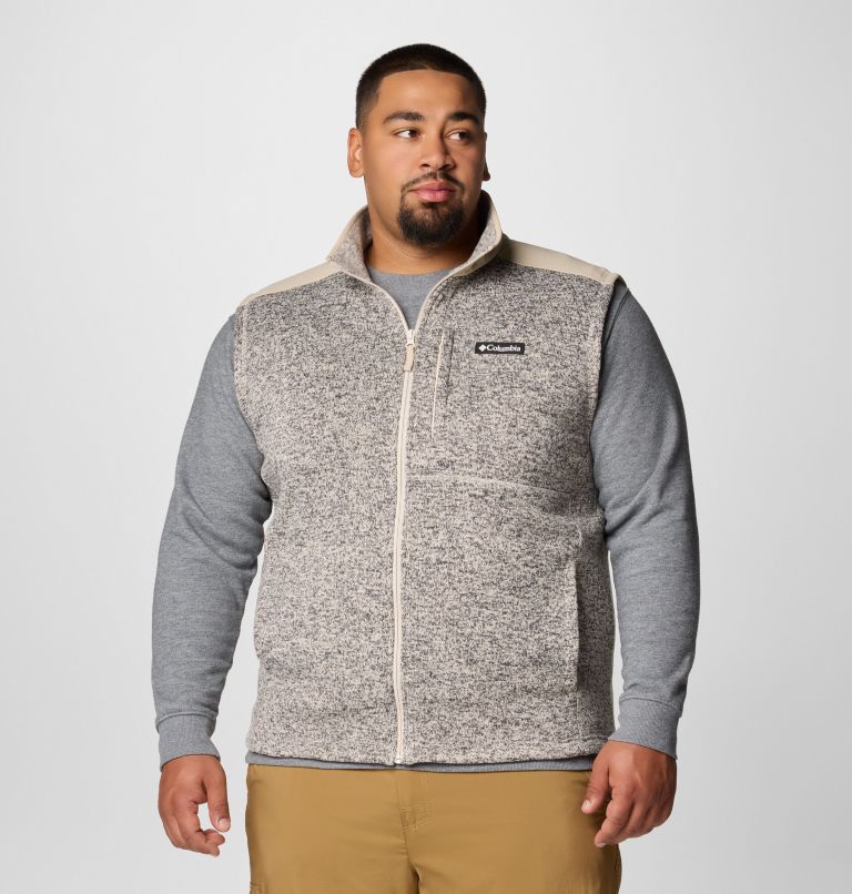 Men's Sweater Weather II Vest - Big, Color: Dark Stone Heather, Ancient Fossil, image 1