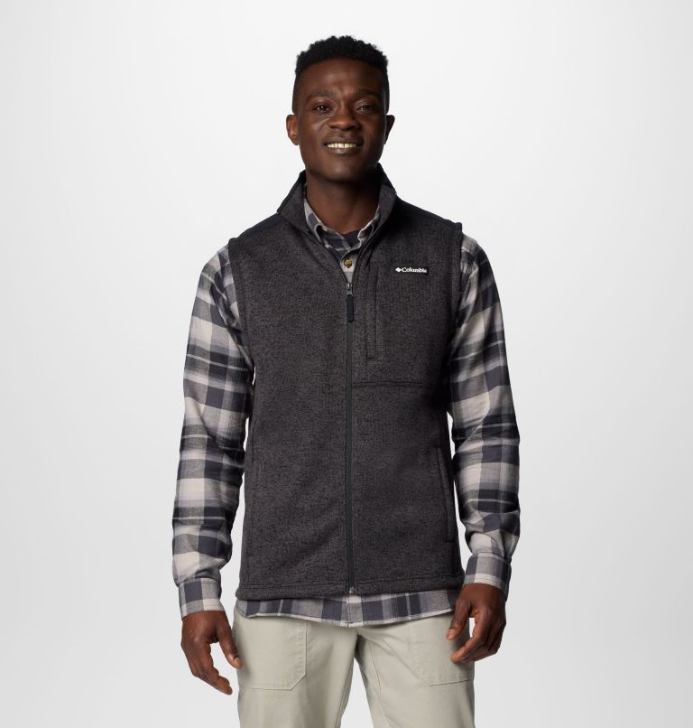 Men's Sweater Weather II Vest - Tall, Color: Black Heather, Black, image 1