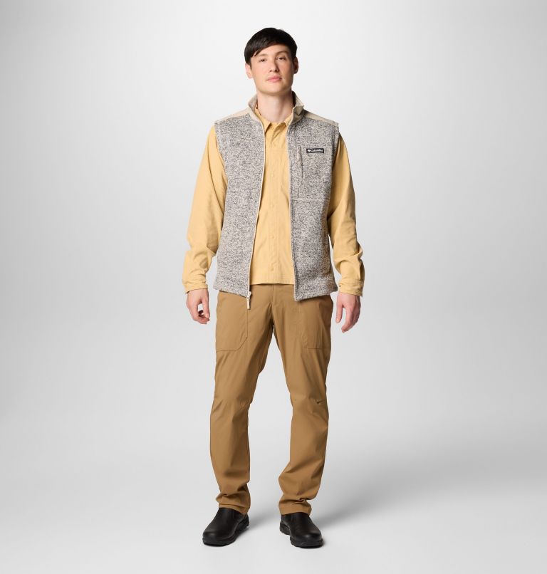 Men's Sweater Weather II Vest - Tall, Color: Dark Stone Heather, Ancient Fossil, image 3