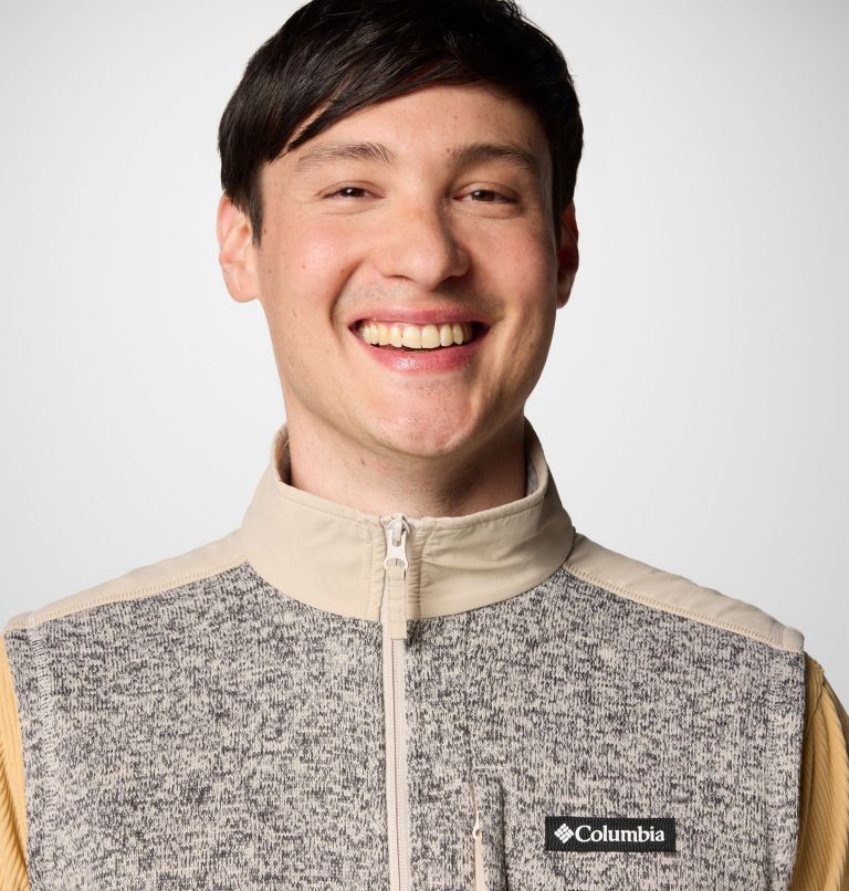 Men's Sweater Weather II Vest - Tall, Color: Dark Stone Heather, Ancient Fossil, image 5
