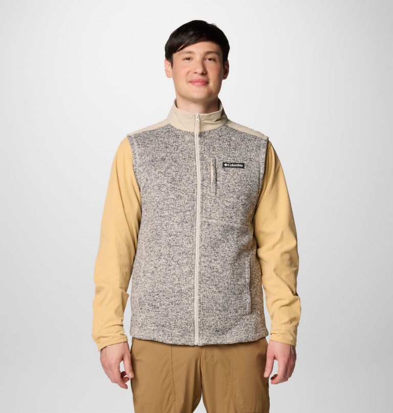 Men's Sweater Weather II Vest - Tall, Color: Dark Stone Heather, Ancient Fossil, image 1