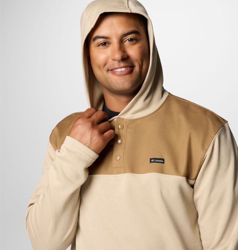 Men's Pitchstone Overlay Hoodie, Color: Ancient Fossil, Delta, image 5