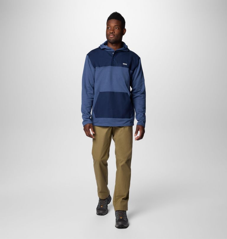 Men's Pitchstone Overlay Hoodie, Color: Dark Mtn, Collegiate Navy, image 3