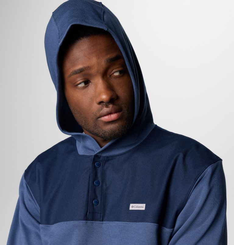 Men's Pitchstone Overlay Hoodie, Color: Dark Mtn, Collegiate Navy, image 5