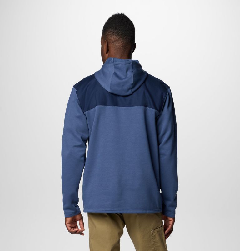 Men's Pitchstone Overlay Hoodie, Color: Dark Mtn, Collegiate Navy, image 2