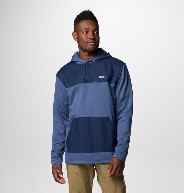 Men's Pitchstone Overlay Hoodie, Color: Dark Mtn, Collegiate Navy, image 1