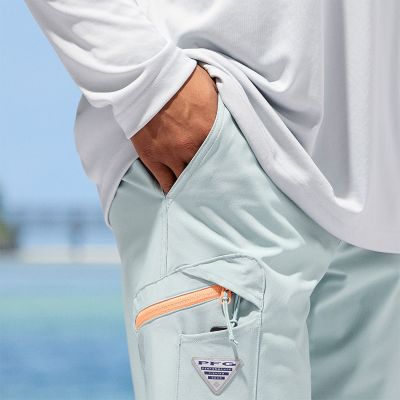 Model placing hands into the hand pocket.