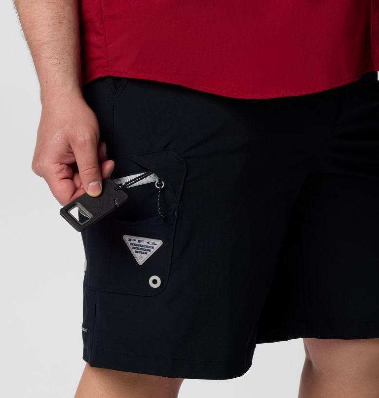 Men's PFG Terminal Tackle II Shorts - Big, Color: Black, Cool Grey, image 7