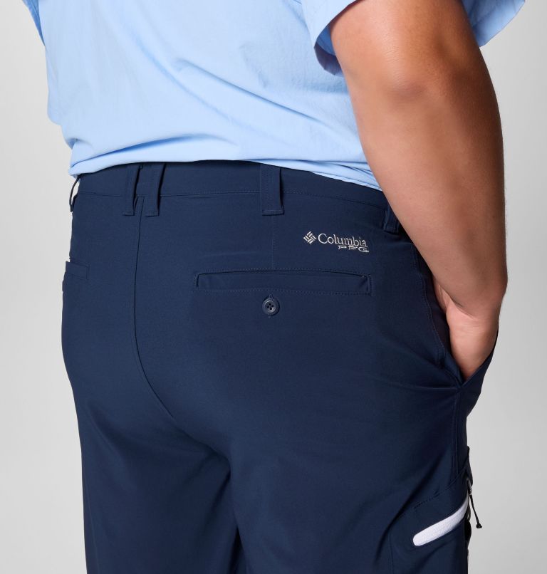 Men's PFG Terminal Tackle II Shorts - Big, Color: Collegiate Navy, White, image 6