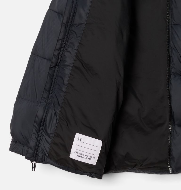 Veste à capuchon Puffect pour enfants., Color: Black, image 3