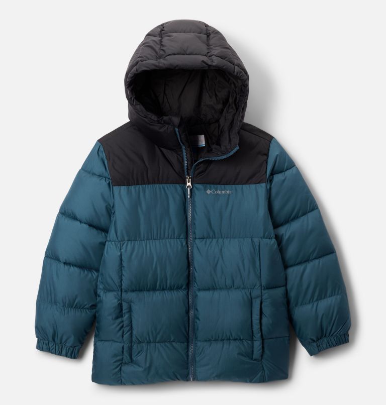 Veste à capuchon Puffect pour enfants., Color: Everblue, Black, image 1