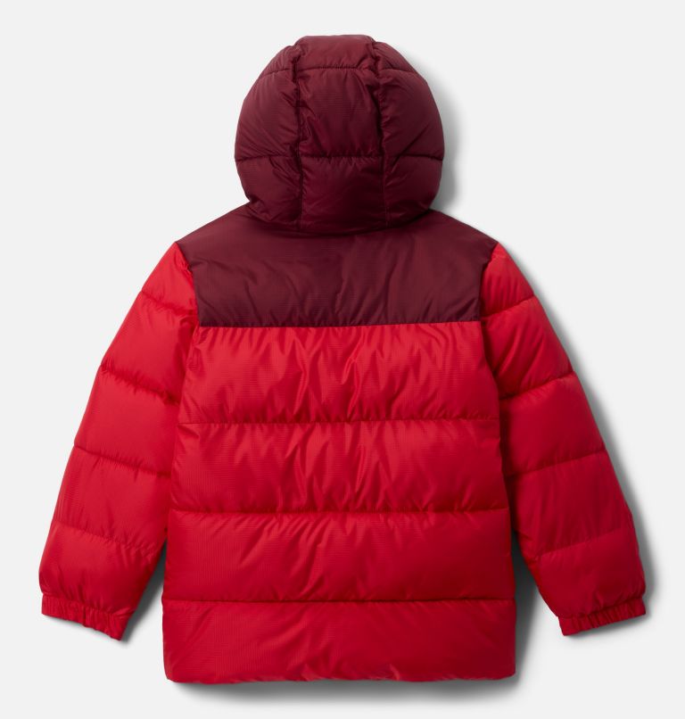 Kids' Puffect Hooded Jacket, Color: Mountain Red, Rich Wine, image 2