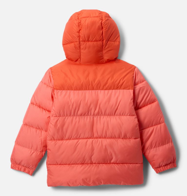 Kids' Puffect Hooded Jacket, Color: Hot Coral, Zing, image 2