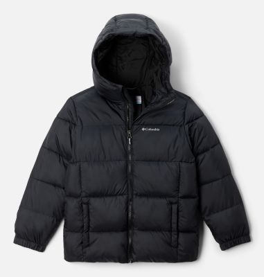 Youth Puffect II Hooded Jacket, Color: Black, image 1