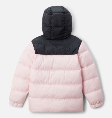 Youth Puffect II Hooded Jacket, Color: Satin Pink, Black, image 12