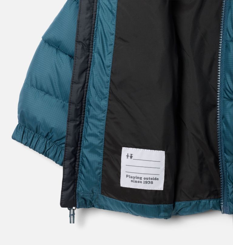 Toddler Puffect Hooded Jacket, Color: Everblue, Black, image 3