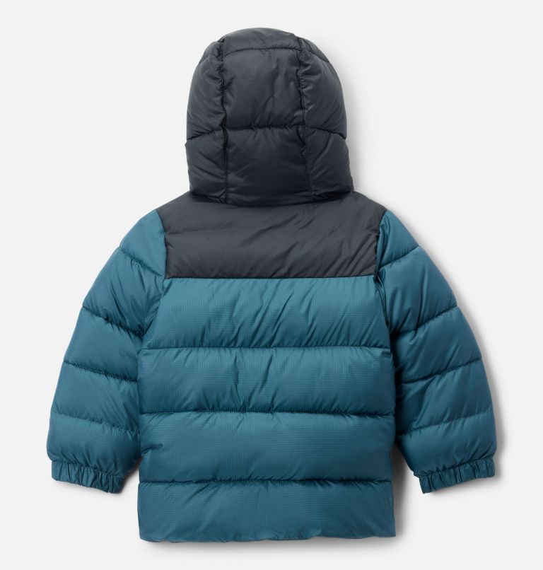 Toddler Puffect Hooded Jacket, Color: Everblue, Black, image 2