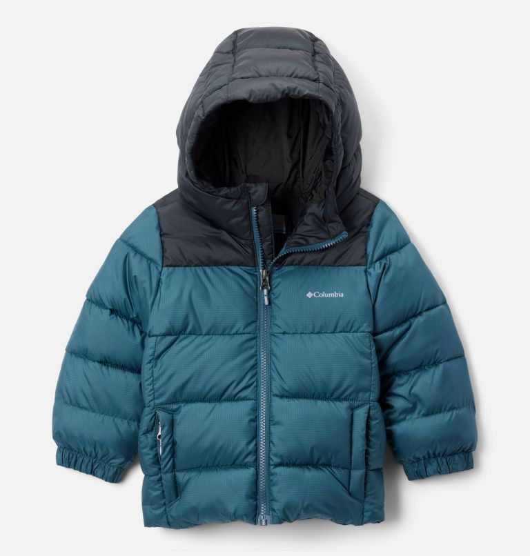 Toddler Puffect Hooded Jacket, Color: Everblue, Black, image 1