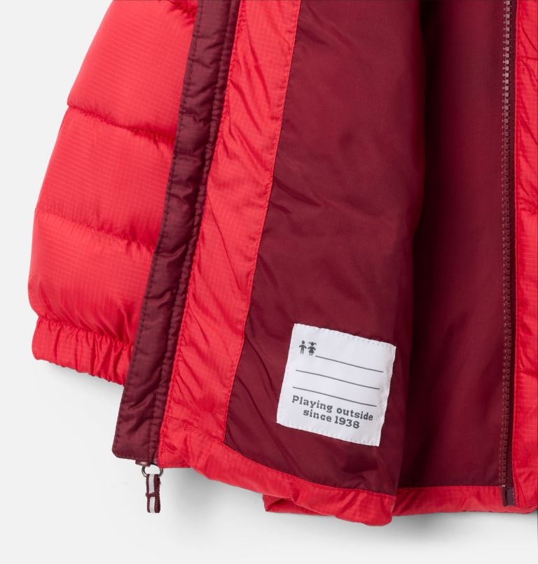 Toddler Puffect Hooded Jacket, Color: Mountain Red, Rich Wine, image 3