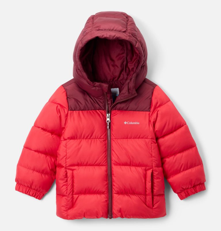 Toddler Puffect Hooded Jacket, Color: Mountain Red, Rich Wine, image 1