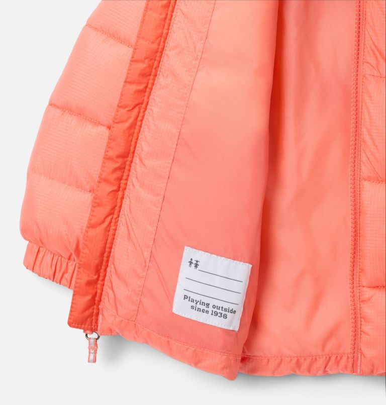 Toddler Puffect Hooded Jacket, Color: Hot Coral, Zing, image 3