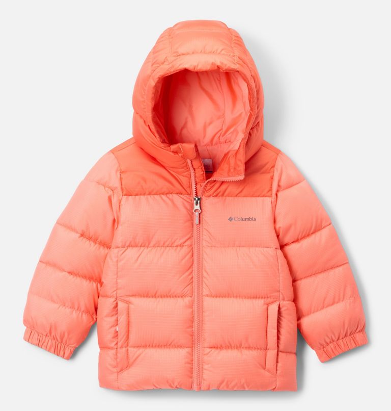 Toddler Puffect Hooded Jacket, Color: Hot Coral, Zing, image 1