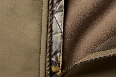 Close-up of fuzzy fleece interior.