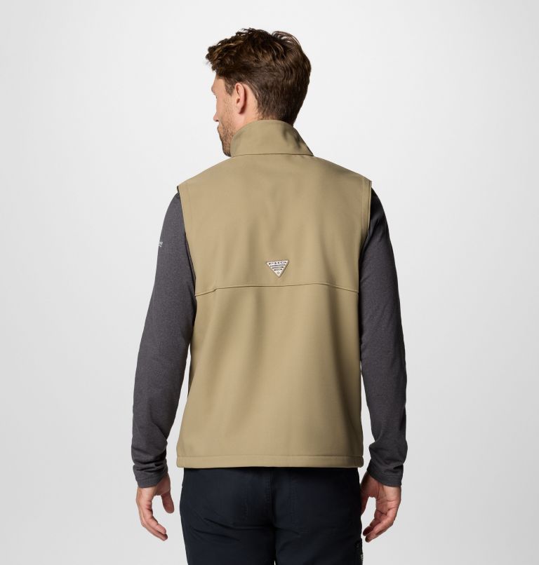Men's PHG Ascender II Softshell Vest, Color: Flax, Timberwoods Camo, image 2