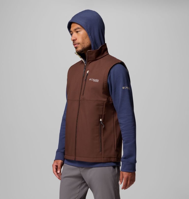 Men's PHG Ascender II Softshell Vest, Color: Tobacco, Timberwoods Camo, image 4