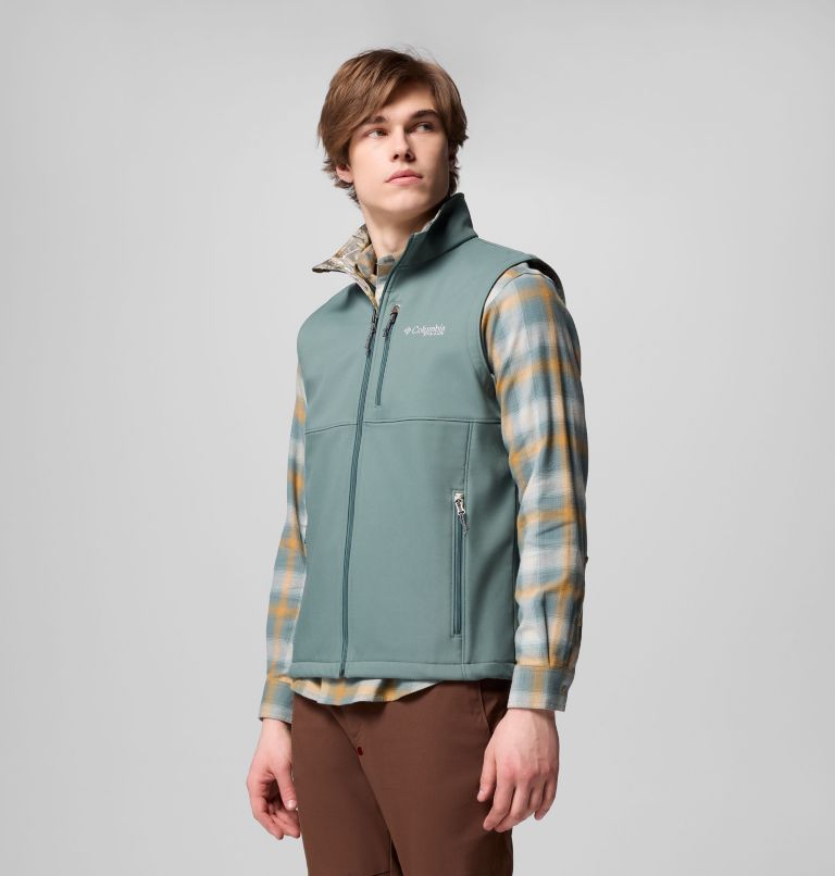 Men's PHG Ascender II Softshell Vest, Color: Pond, Timberwoods Camo, image 4