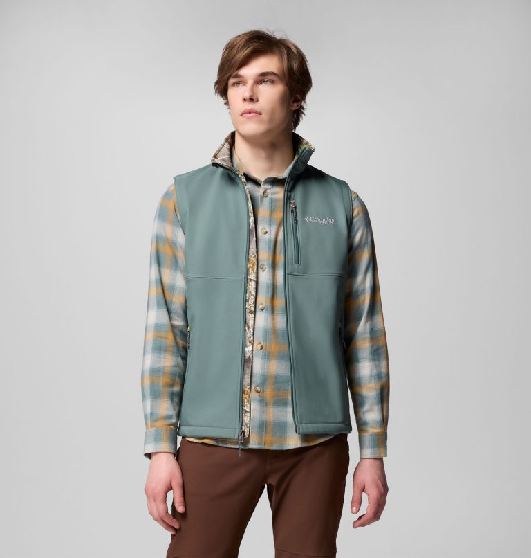 Men's PHG Ascender II Softshell Vest, Color: Pond, Timberwoods Camo, image 5