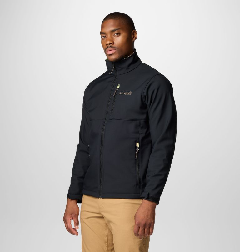 Men's PHG Ascender II Softshell Jacket, Color: Black, Timberwoods Camo, image 4