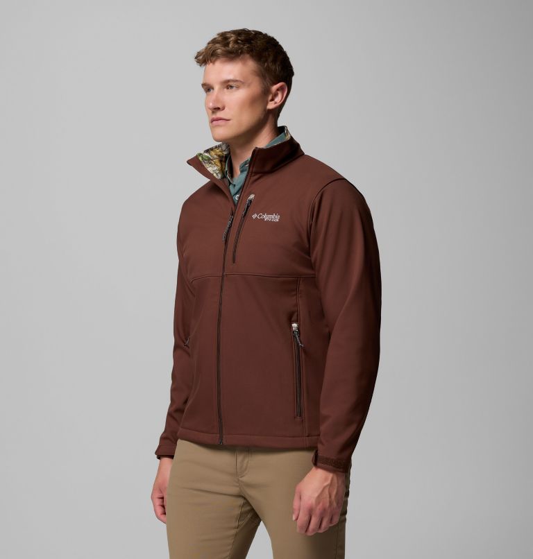 Men's PHG Ascender II Softshell Jacket, Color: Tobacco, Timberwoods Camo, image 4
